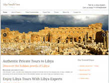 Tablet Screenshot of libyatravelandtours.com
